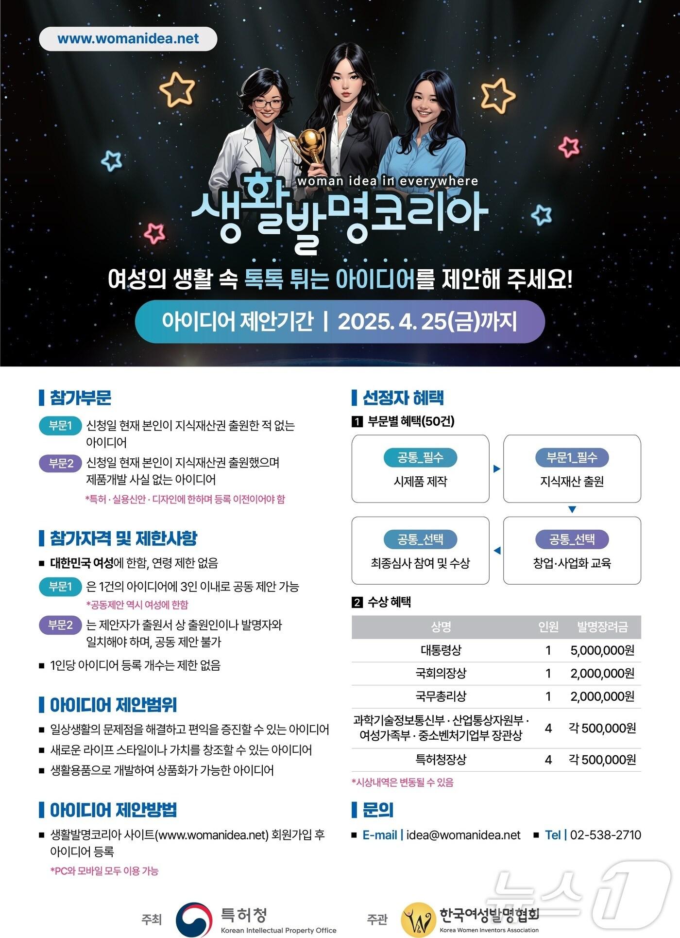 본문 이미지 - 2025 생활발명코리아 모집 공고