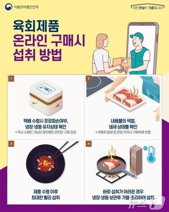 본문 이미지 - 육회제품 온라인 구매시 섭취방법 (식약처 제공) 2025.3.4/뉴스1