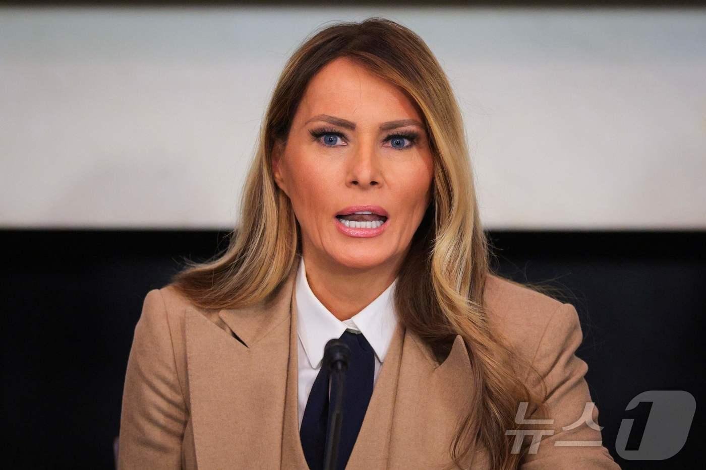 도널드 트럼프 미국 대통령의 부인 멜라니아 여사. &lt;자료사진&gt; 2025.03.04 ⓒ AFP=뉴스1 ⓒ News1 우동명 기자