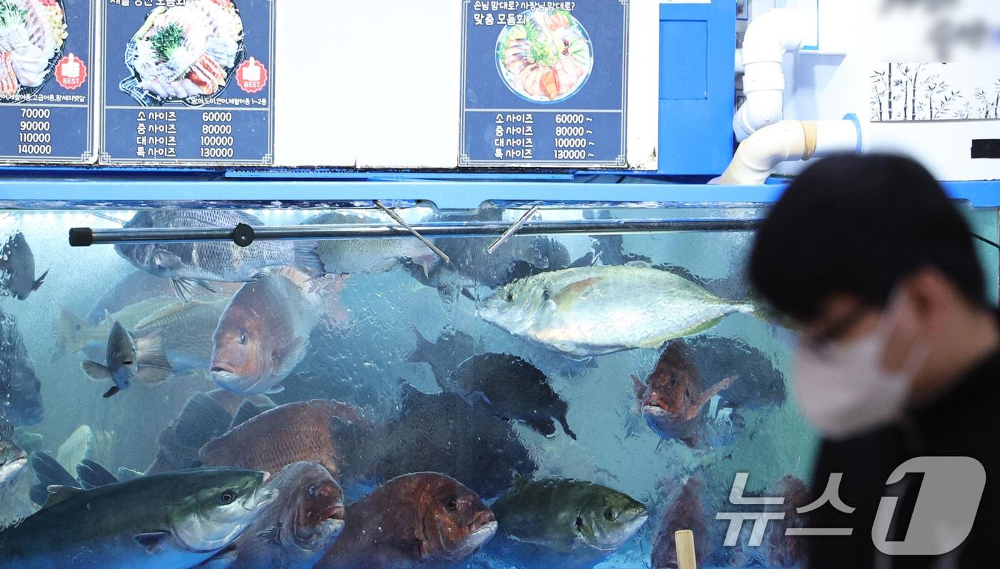  4일 서울 노량진수산시장의 모습. 2025.3.4/뉴스1 ⓒ News1 신웅수 기자