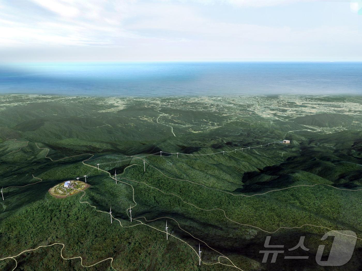 본문 이미지 - 대관령 케이블카 조감도.(강릉시 제공, 재판매 및 DB 금지) 2025.3.5/뉴스1