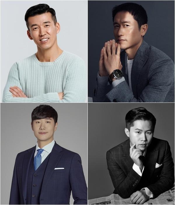 본문 이미지 - (왼쪽 위부터 시계방향으로) 션, 이영표, 양세형, 배성재/ 사진제공=YG엔터테인먼트, 본인 제공, SM C&C, 라인엔터테인먼트