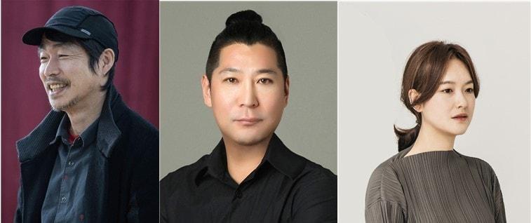 본문 이미지 - &#39;2025 봄 궁중문화축전&#39; 주요 프로그램 감독. 왼쪽부터 고선웅 송재성 이정은&#40;국가유산진흥원 제공&#41;