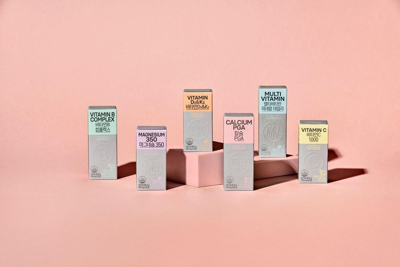 hy '정기구독 건강기능식품' 브이푸드 기초영양 6종.(hy 제공)