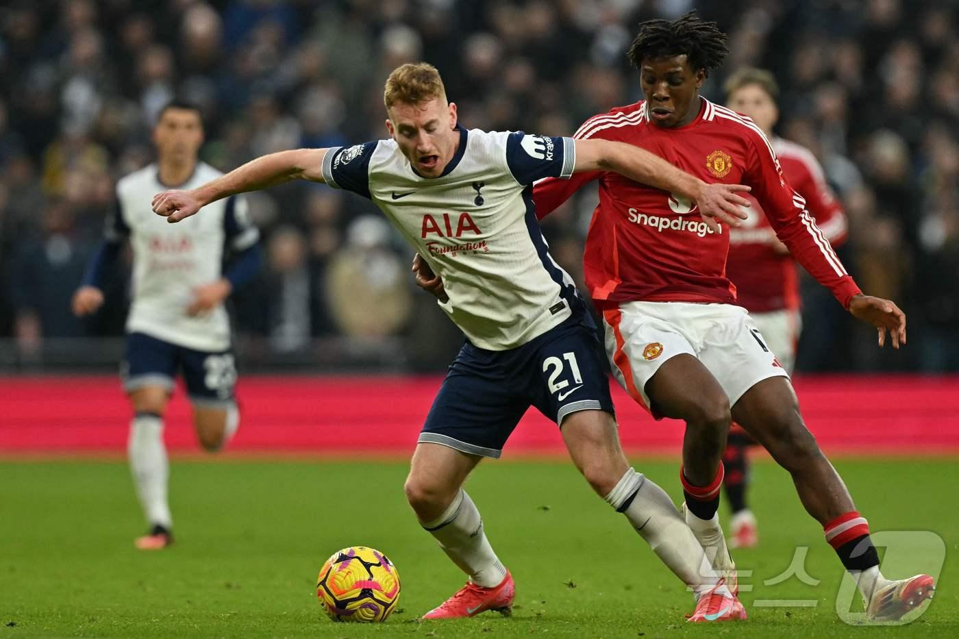 토트넘의 데얀 쿨루셉스키.  ⓒ AFP=뉴스1