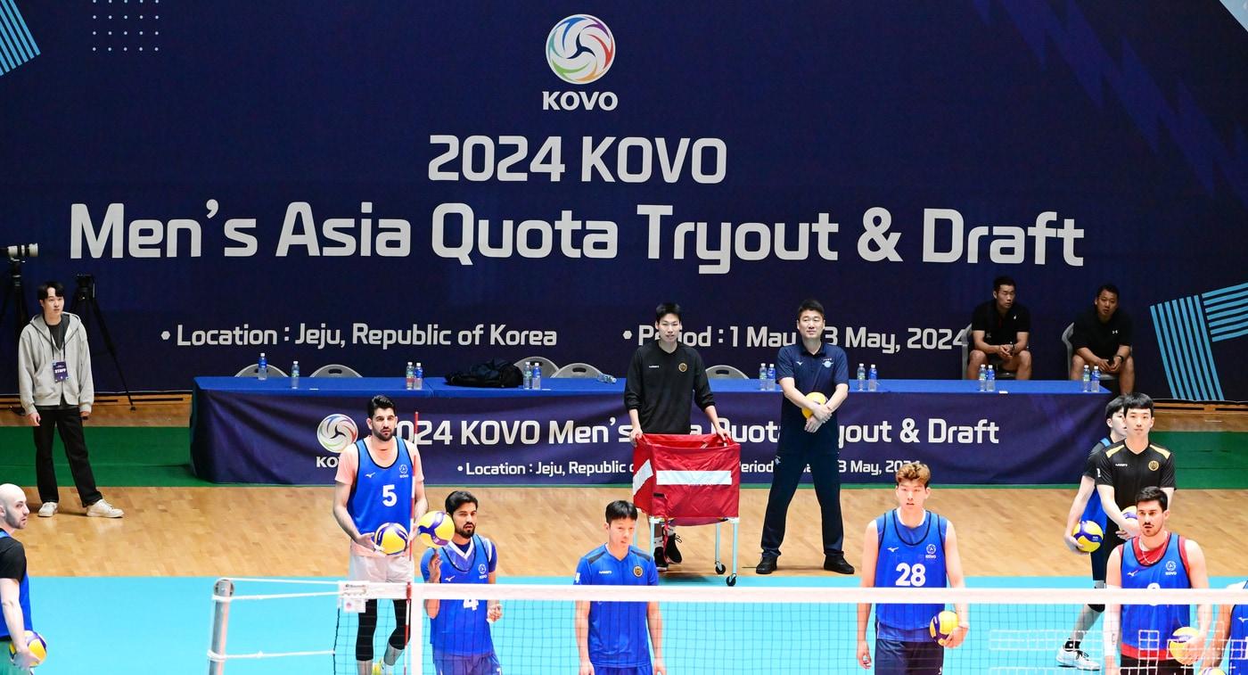 143명이 2025 아시아쿼터 드래프트에 접수했다. 사진은 2024 아시아쿼터 드래프트 모습. (KOVO 제공)