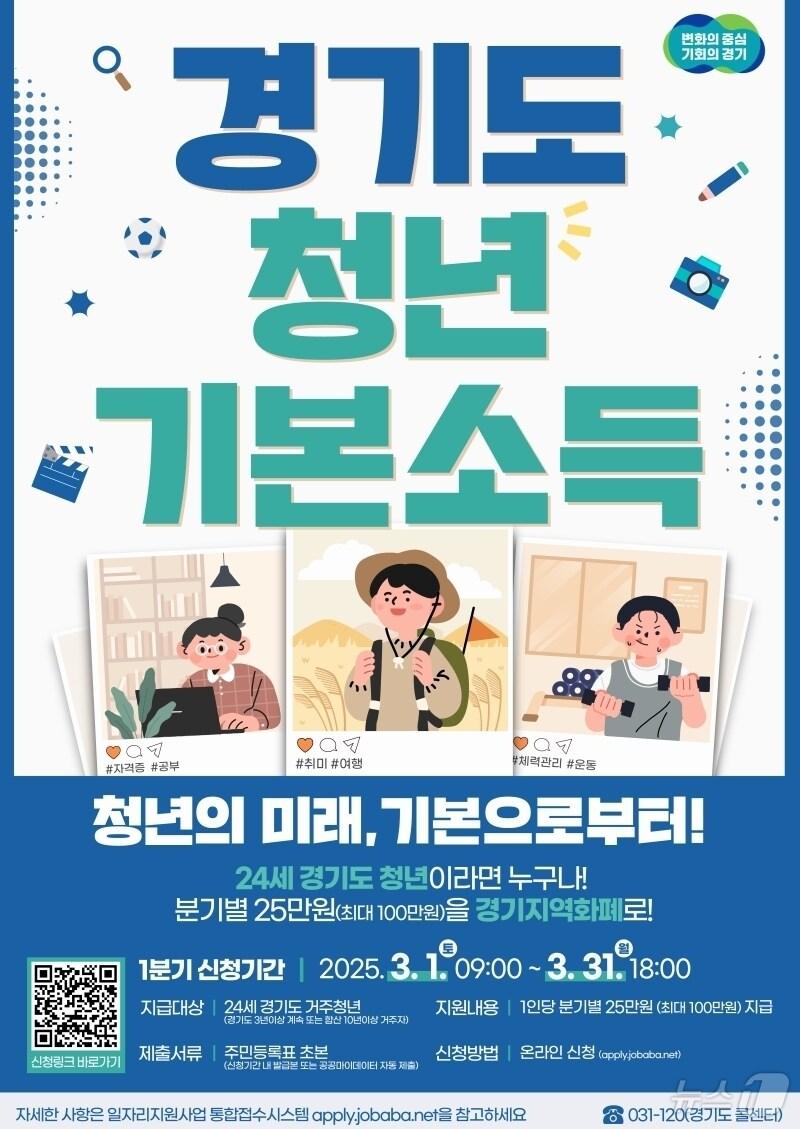 본문 이미지 -  경기도 청년기본소득 홍보물. (의왕시 제공. 재판매 및 DB 금지) 2025.3.6/뉴스1