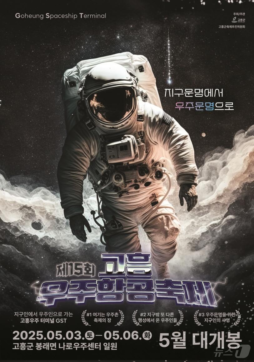 본문 이미지 - 제15회 고흥우주항공축제 홍보 포스터.(고흥군 제공. 재판매 및 DB 금지)