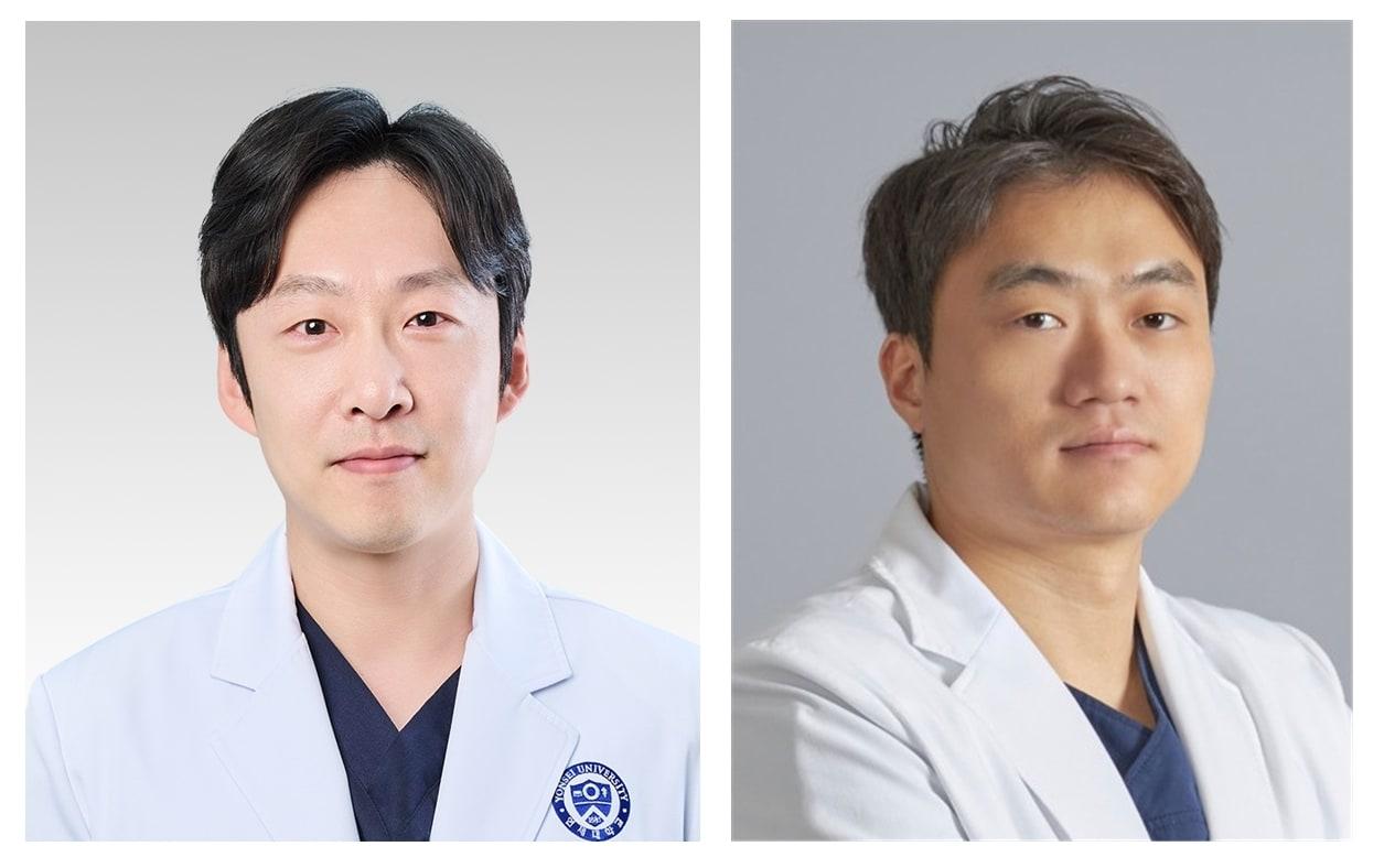 본문 이미지 - 배성훈 강남세브란스병원 이비인후과 교수&#40;왼쪽&#41;와 김준엽 전 한양대병원 재활의학과 교수.&#40;강남세브란스병원 제공&#41;