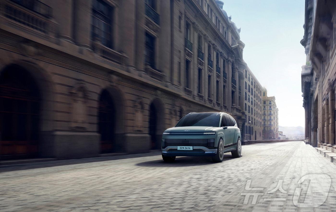 한국자동차기자협회 3월의 차에 선정된 현대자동차 아이오닉 9.