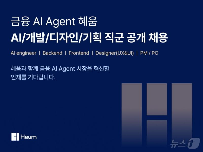 본문 이미지 - 혜움, '금융 AI 에이전트' 강화를 위한 경력 공개채용(혜움 제공)