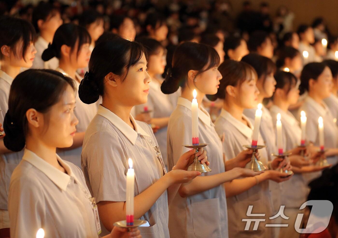 계명대 간호대학의 2025학년도 나이팅게일 선서식.(계명대 제공. 재판매 및 DB금지)