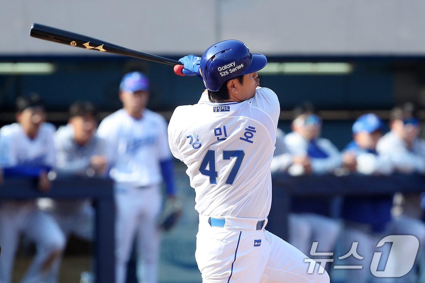 삼성 라이온즈 강민호. /뉴스1 DB ⓒ News1 공정식 기자