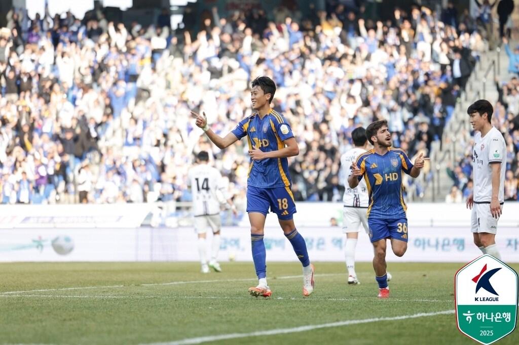 본문 이미지 - 울산 HD 공격수 허율. (한국프로축구연맹 제공)