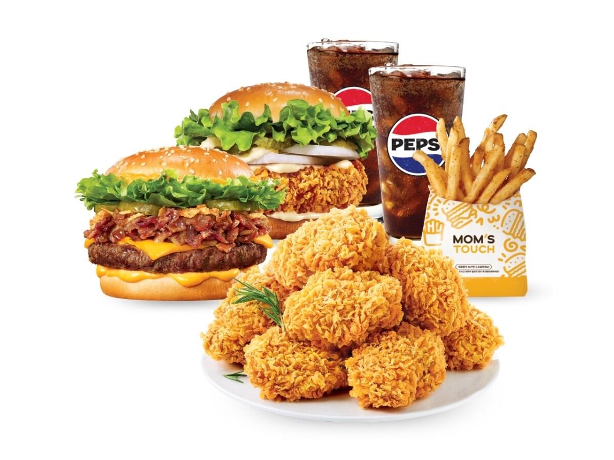 본문 이미지 - 맘스터치 '에드워드 리 비프버거 커플세트'.(맘스터치 제공)