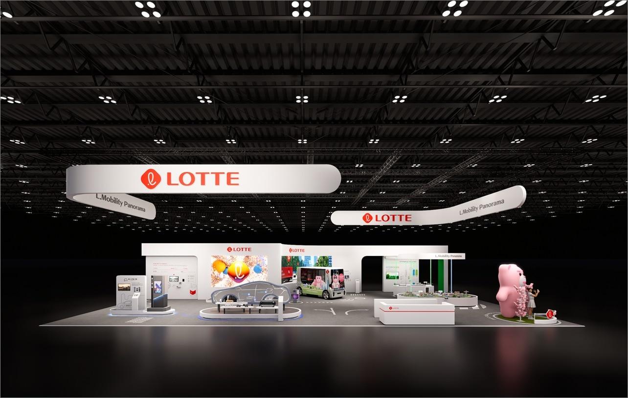 본문 이미지 - 롯데가 4일부터 13일까지 경기도 고양시 킨텍스에서 열리는 서울 모빌리티 쇼에 참여해 이차전지 소재, 수소에너지, 자율주행셔틀 등 그룹 모빌리티 사업을 선보인다. (롯데그룹 제공). 