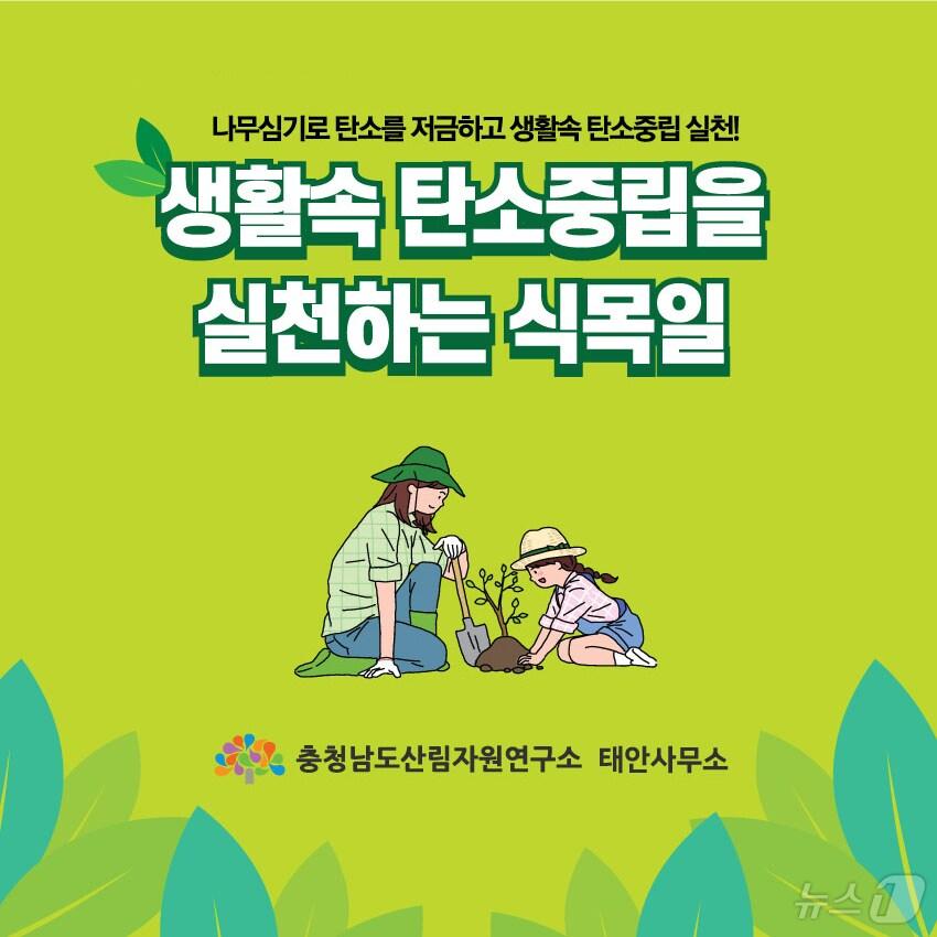 본문 이미지 - 안면도자연휴양림 식목일 행사 포스터. (충남산림자원연구소 제공. 재판매 및 DB금지) /뉴스1