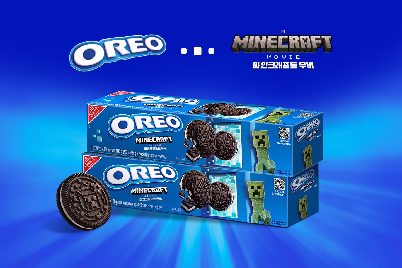 본문 이미지 - 동서식품 '오레오 마인크래프트 무비 에디션' 한정판.(동서식품 제공)