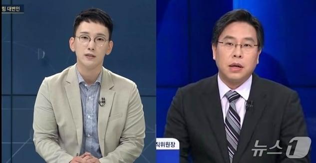 본문 이미지 - 박민영 국민의힘 대변인(왼쪽)가 친한계 스피커인 박상수 인천서구갑 당협위원장. (SNS 갈무리)  ⓒ 뉴스1