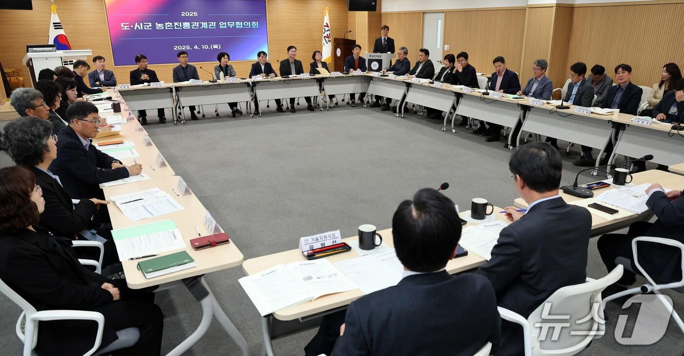 본문 이미지 - 강원농업기술원, 도·시군 농촌진흥관계관 업무협의회 개최.(강원농업기술원 제공, 재판매 및 DB금지)