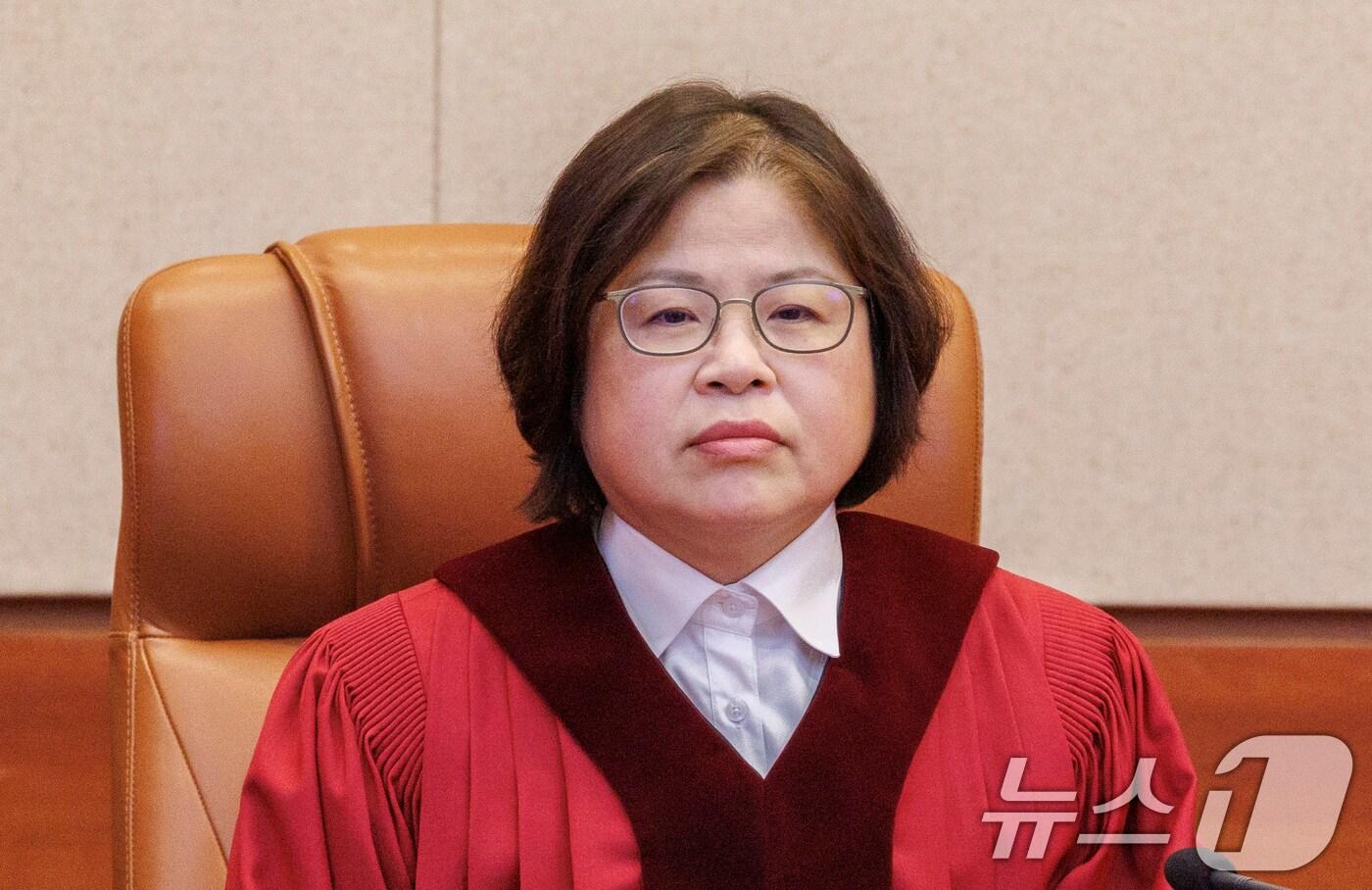 김복형 헌법재판관. (공동취재) 2025.4.10/뉴스1 ⓒ News1 오대일 기자
