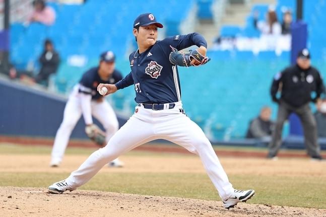 본문 이미지 - 두산 곽빈.(두산 베어스 제공)