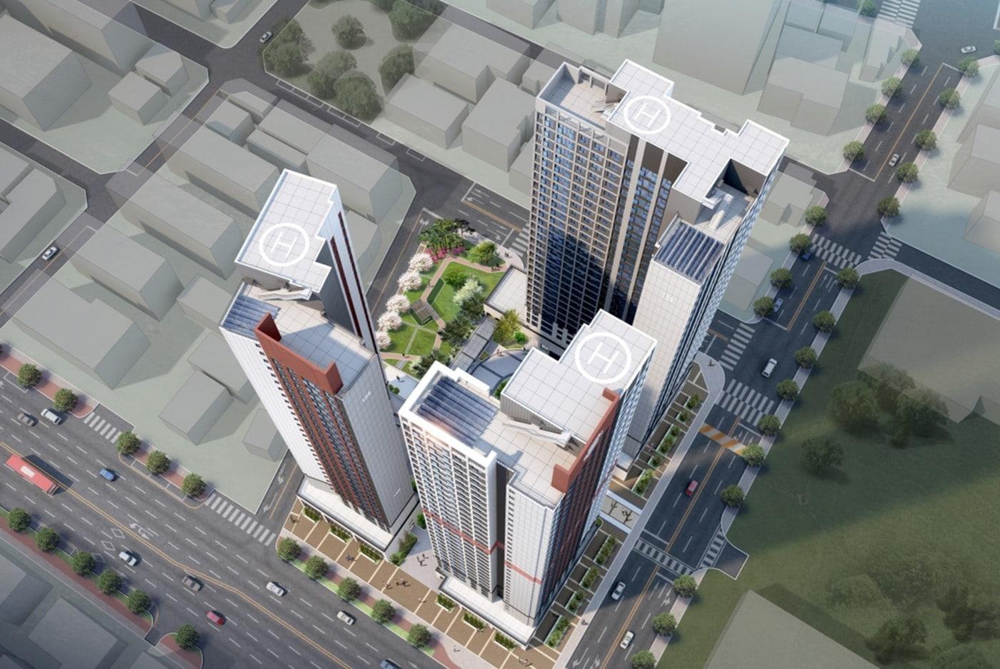 용인 처인구 가로주택정비 조감도(자이에스앤디).