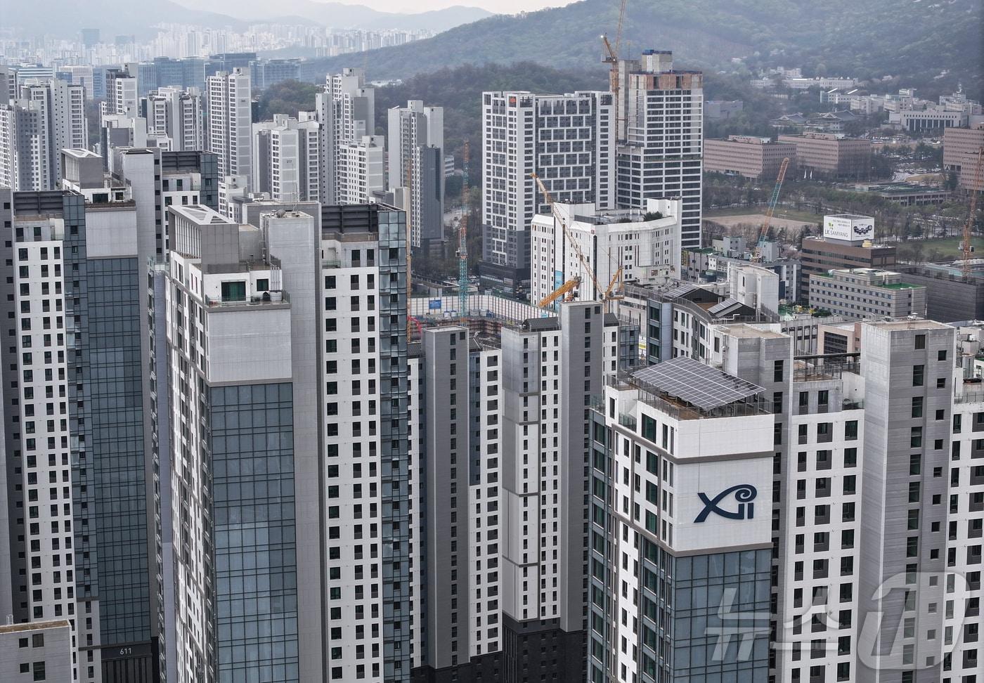 과천 시내 아파트 단지들의 모습. (자료사진)/뉴스1 ⓒ News1 김도우 기자