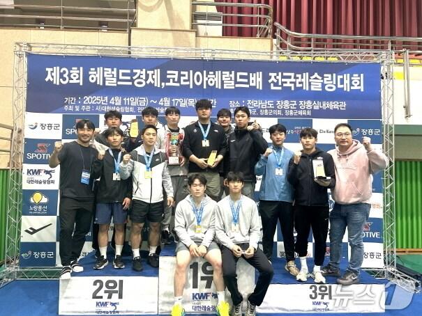 본문 이미지 - 전주대학교 레슬링부.(전주대 제공, 재판매 및 DB금지)/뉴스1