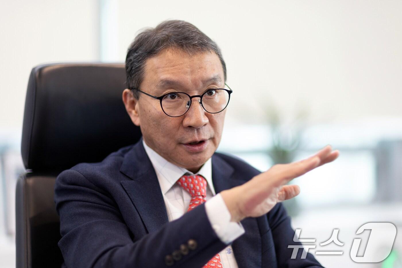 김학수 넥스트레이드 대표가 17일 서울 여의도 넥스트레이드에서 뉴스1과 인터뷰하고 있다. ⓒ News1 이승배 기자