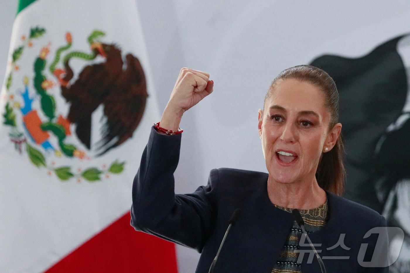 클라우디아 셰인바움 멕시코 대통령.ⓒ 로이터=뉴스1 ⓒ News1 강민경 기자