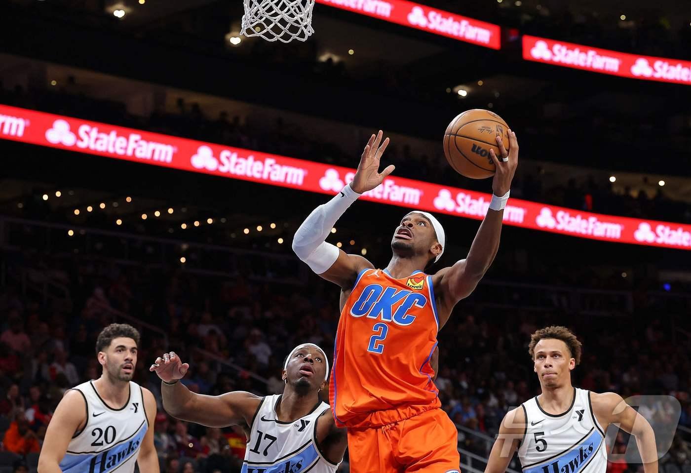 샤이 길저스 알렉산더(2번). ⓒ AFP=뉴스1