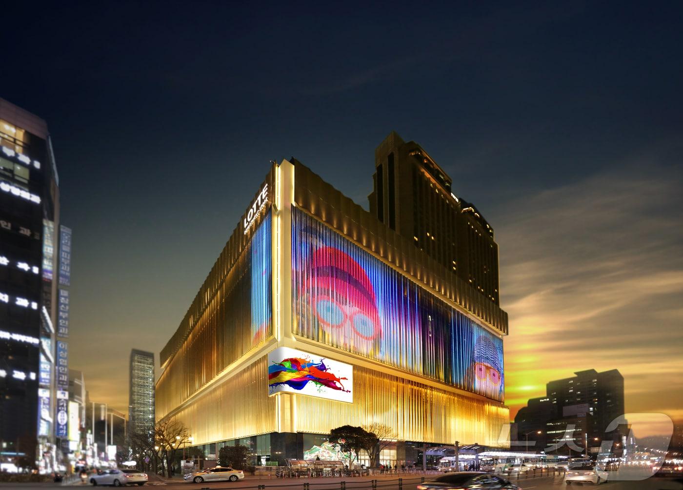 본문 이미지 - 롯데백화점 부산본점 야경&#40;롯데백화점 부산본점 제공.재판매 및 DB 금지&#41;