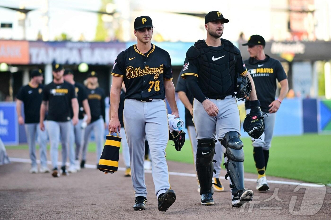 배지환의 소속팀 피츠버그 파이리츠가 2일 탬파베이 레이스에 져 4연패에 빠졌다. ⓒ AFP=뉴스1