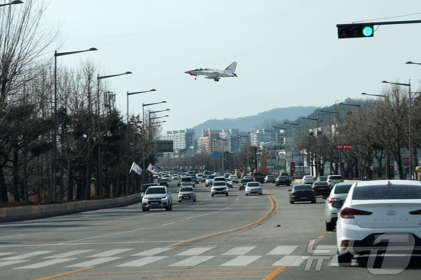 광주 군공항 전투기 훈련. &#40;광산구 제공. 재판매 및 DB 금지&#41; ⓒ News1 