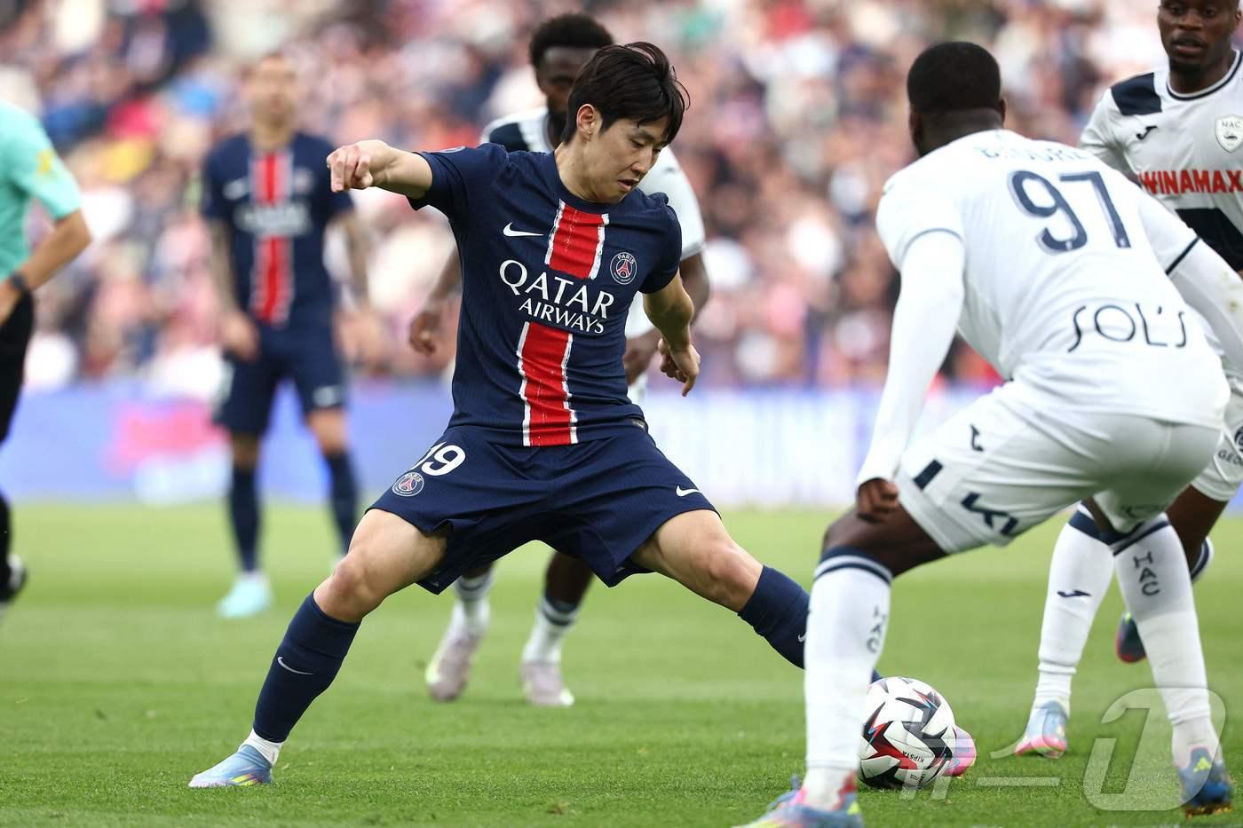 PSG의 이강인 ⓒ AFP=뉴스1 