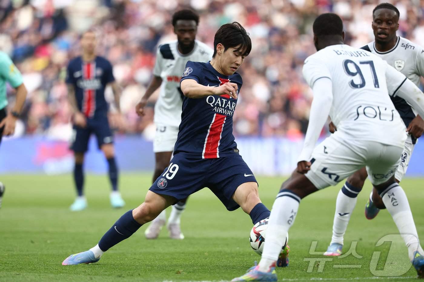 파리 생제르맹의 이강인.  ⓒ AFP=뉴스1