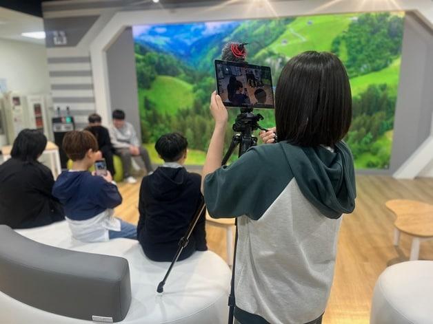 본문 이미지 - 1Day 미디어 교실.(충북교육청 제공. 재판매 및 DB금지) / 뉴스1 ⓒ News1 엄기찬 기자