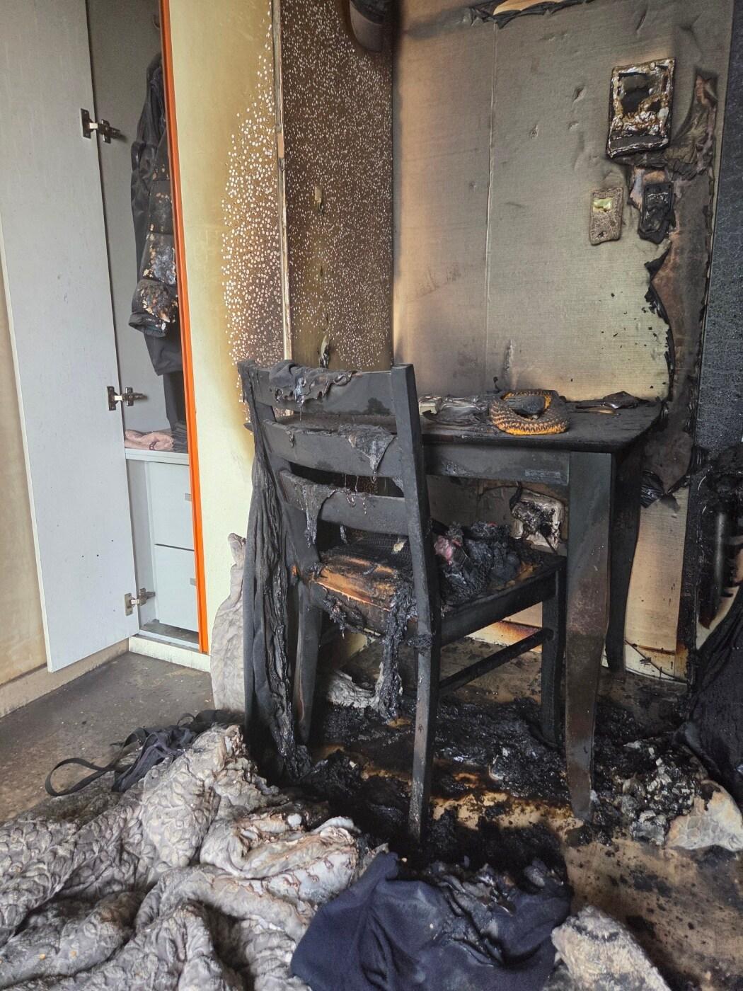 본문 이미지 -  조치원 연립주택 화재. (세종소방본부 제공. 재판매 및 DB 금지)