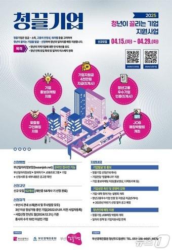 본문 이미지 - '2025년 청끌기업 발굴·매칭 지원사업' 홍보물(부산시청 제공. 재판매 및 DB 금지)