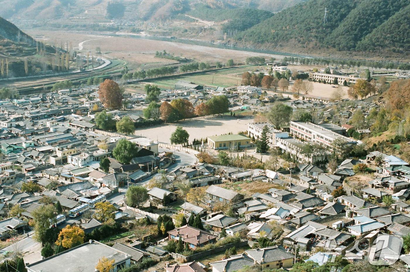 옛 단양시내 항공사진.(단양군 제공)/뉴스1 