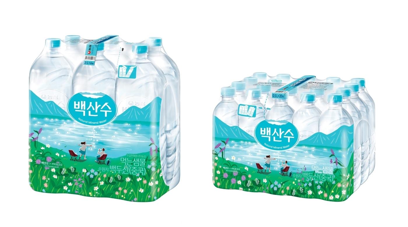 농심 백산수 아트 컬래버레이션 패키지 이미지.(농심 제공)