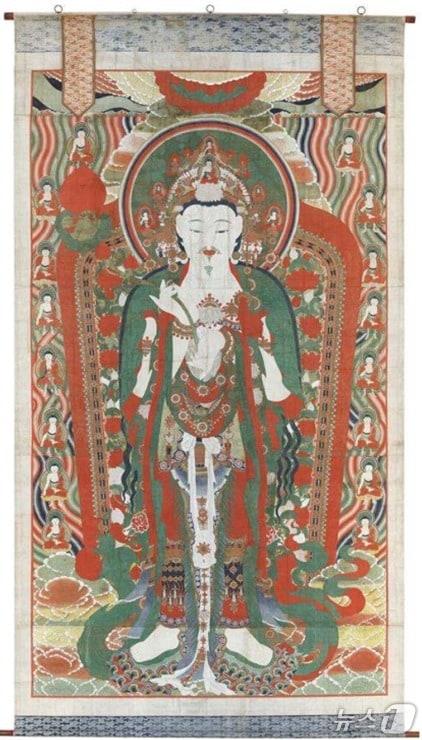 본문 이미지 - 부여 무량사 미륵불 괘불도. (부여군 제공. 재판매 및 DB금지)/뉴스1