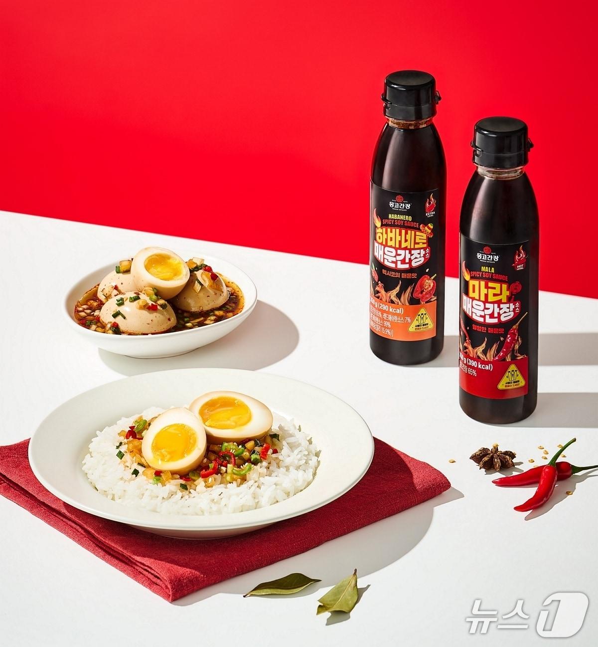본문 이미지 - 몽고 '마라·하바네로 매운간장소스 2종' /  사진=몽고식품 제공