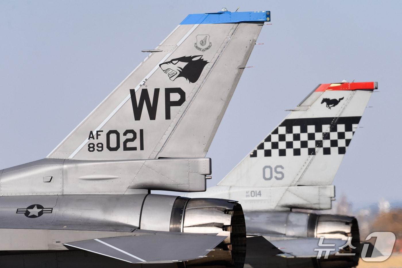 미 7공군 소속 F-16 전투기.&#40;미 7공군 제공&#41;