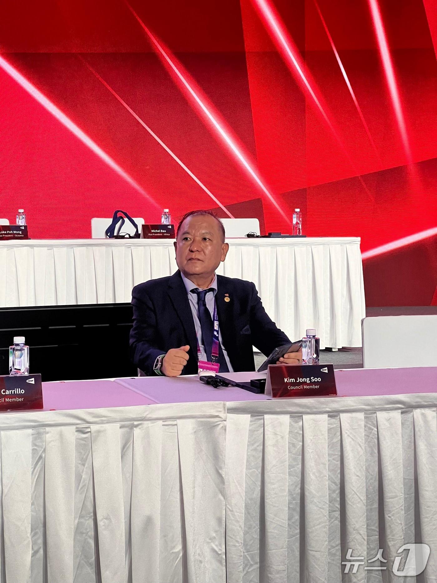 본문 이미지 - 김중수 아시아배드민턴 회장이 BWF 이사로 당선됐다. (대한배드민턴협회 제공)