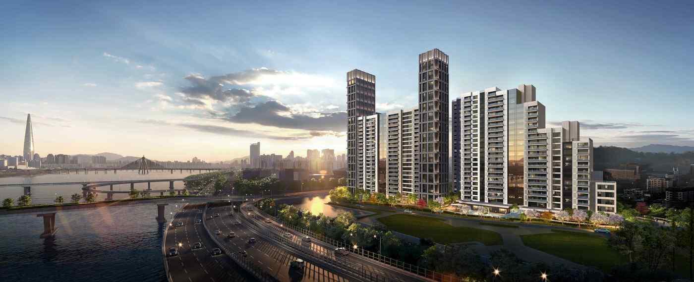 광나루현대 리모델링 투시도.(삼성물산 제공)