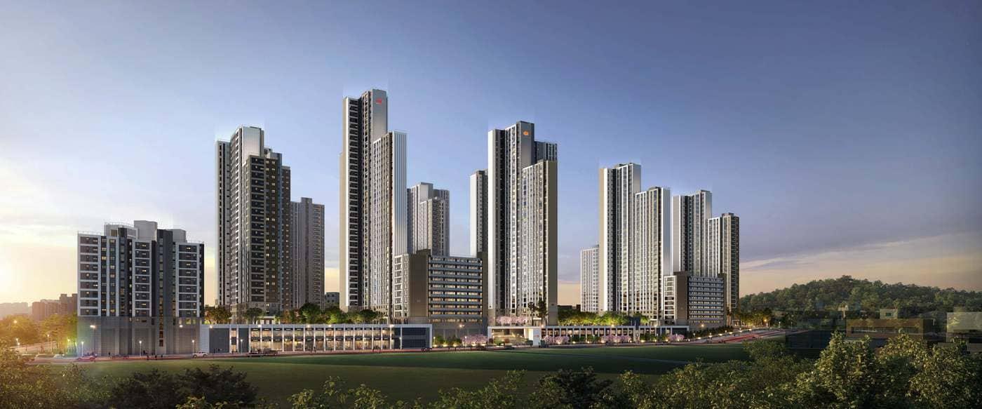 장위9구역 공공재개발 사업 단지 투시도./DL이앤씨 제공