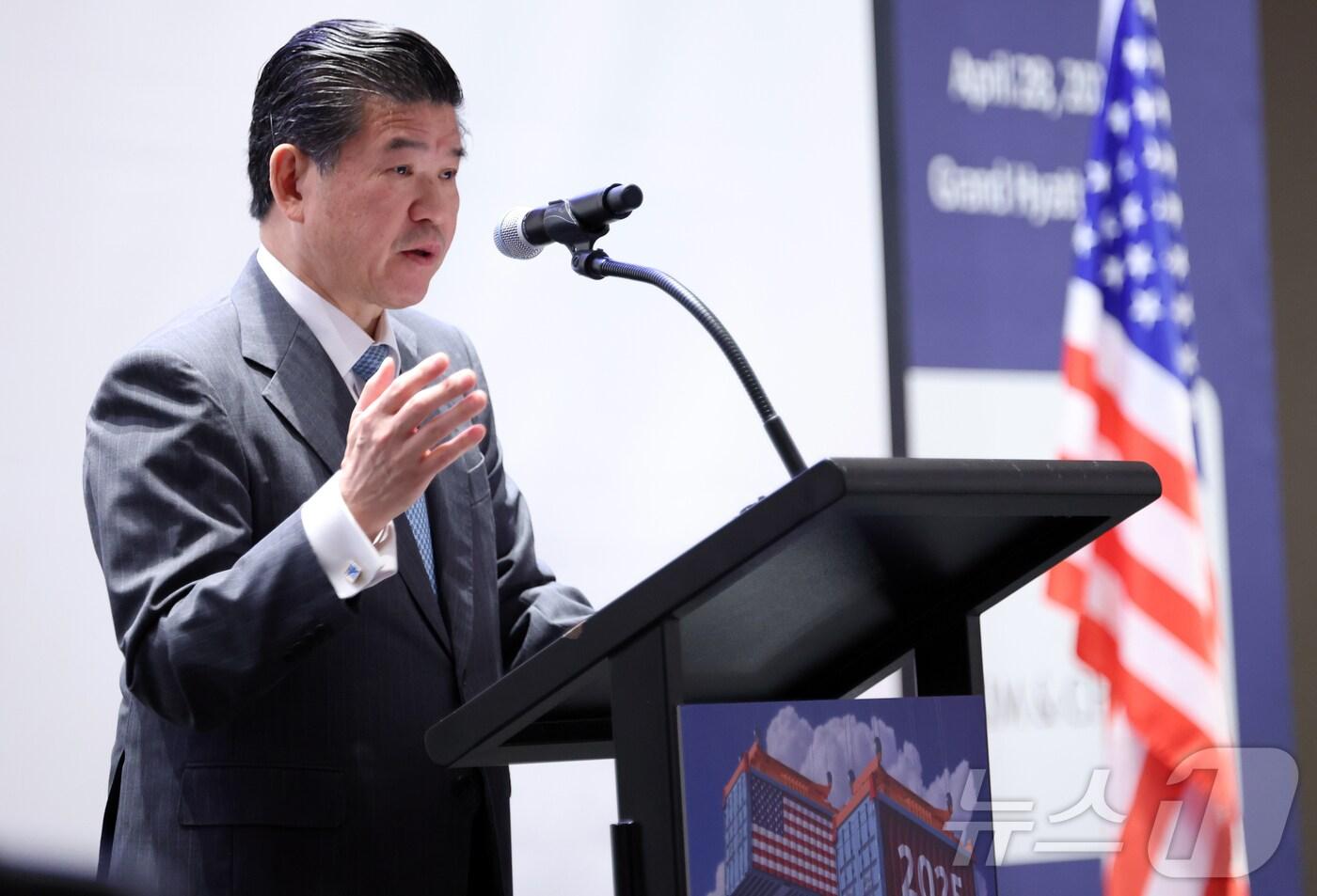 제임스 김 주한미국상공회의소 &#40;AMCHAM Korea&#41; 회장. ⓒ News1 김명섭 기자