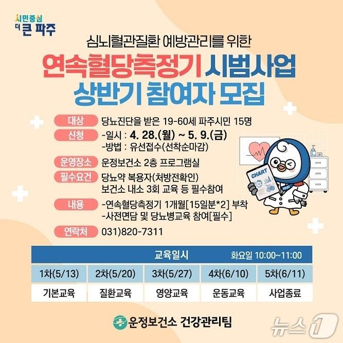 본문 이미지 - (파주시 운정보건소 제공, 재판매 및 DB금지)